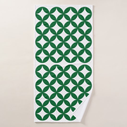 Green Shippo Pattern Towel バスタオル (バスタオル)