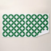 Green Shippo Pattern Towel バスタオル (バスタオル)