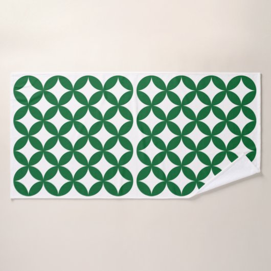 Green Shippo Pattern Towel バスタオル (バスタオル)