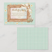 Green Silly Goose Books for Baby エンクロージャーカード (正面/裏面)