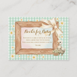 Green Silly Goose Books for Baby エンクロージャーカード