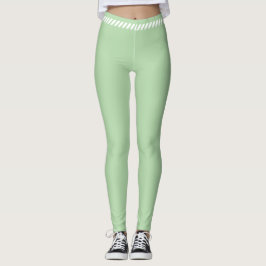 Green simple aesthetic legginns レギンス