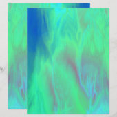 Green Skies Scrapbook Paper 2-Sided Page (正面/裏面)