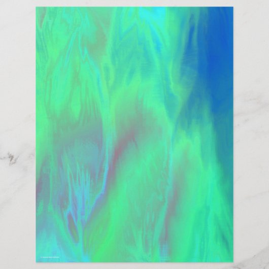 Green Skies Scrapbook Paper 2-Sided Page (裏面)