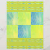 Green Skies Tiles Bulk Scrapbook Paper Pages チラシ (裏面)