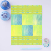Green Skies Tiles Bulk Scrapbook Paper Pages チラシ (シングル)