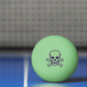 Green Skull 1 star green glow ping pong ball 卓球ボール (ネット)