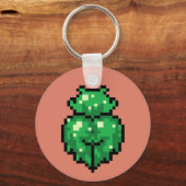 Green slime girl Keychain キーホルダー (正面)