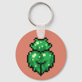 Green slime girl Keychain キーホルダー (裏面)