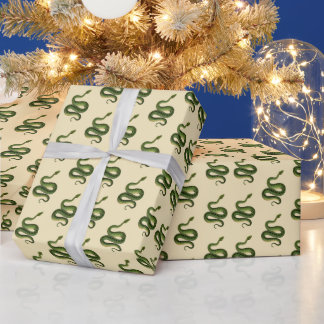Green Snake Wrapping Paper ラッピングペーパー