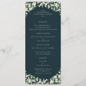 Green Snowberry Christmas Dinner Flat 4 Course メニュー (正面)