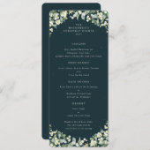 Green Snowberry Christmas Dinner Flat 4 Course メニュー (正面/裏面)