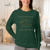 Green Snowflake Christmas Womens Shirt Tシャツ