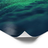 Green Snowy Christmas Tree Poster ポスター (コーナー)