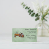 Green Social introduction calling card-tractor 名刺 (スタンド正面)