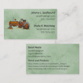 Green Social introduction calling card-tractor 名刺 (正面/裏面)