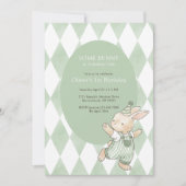 Green Some Bunny Is Turning One 1st Birthday 招待状 (正面)