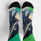 Green Space ソックス (上部)