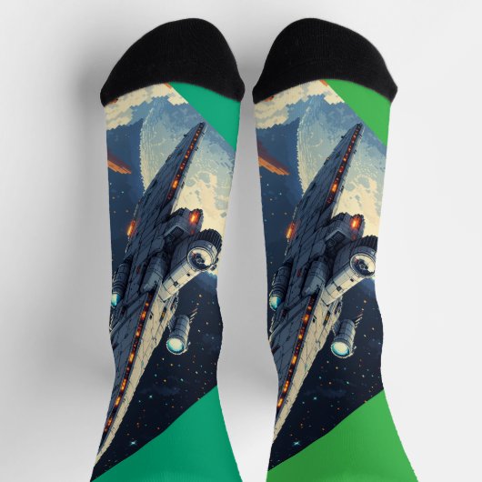 Green Space ソックス (上部)