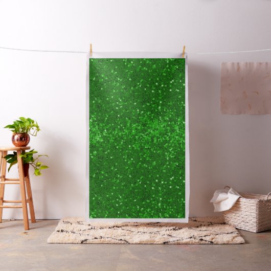 Green sparkling glitter pattern ファブリック (インサイチュ)
