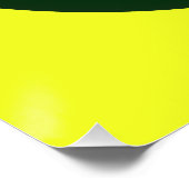 Green Sphere on Yellow  ポスター (コーナー)