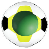 Green Sphere on Yellow Soccer Ball サッカーボール (回転)