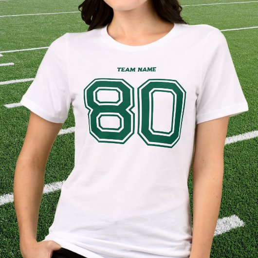 Green Sports Team名前をカスタムする、番号、チーム名 トライブレンドTシャツ