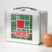 Green Spotted Abstraction with Red Accents メタルランチボックス (インサイチュ)