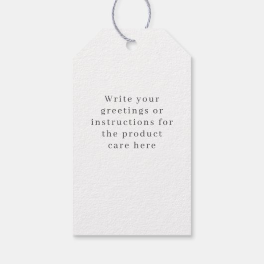 Green spruce tree ギフトタグ (裏面)