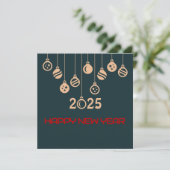 Green Square wish card New Year Christmas ball シーズンカード (スタンド正面)