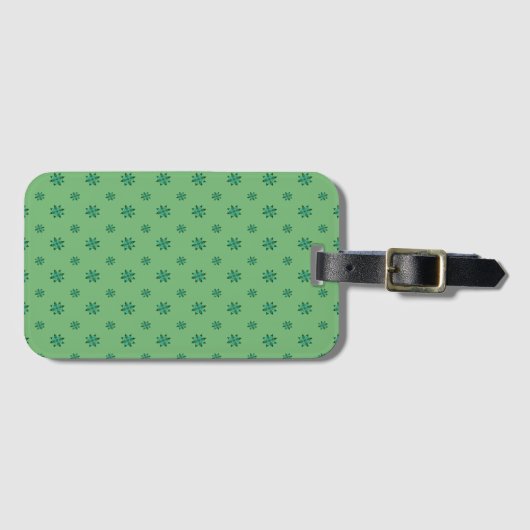 Green Star Luggage Tag ラゲッジタグ (正面横)