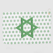 Green Star of Davidシームレス ゴルフタオル (横)