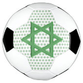 Green Star of Davidシームレス サッカーボール (回転)