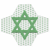 Green Star of Davidシームレス サッカーボール (フラット)