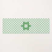 Green Star of Davidシームレス ヨガマット (裏面(横))