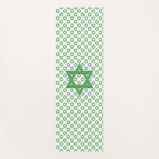 Green Star of Davidシームレス ヨガマット