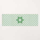 Green Star of Davidシームレス ヨガマット (正面(横))