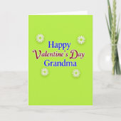 Green Starburst Grandma Card カード (正面)