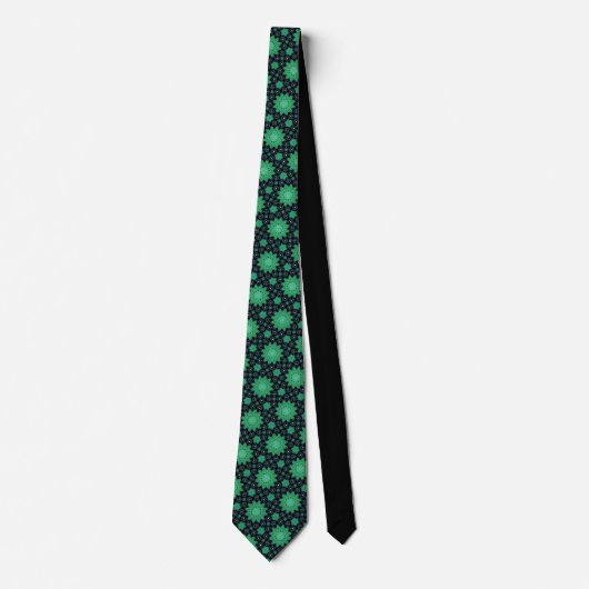 Green Starburst Neck Tie ネクタイ (正面)