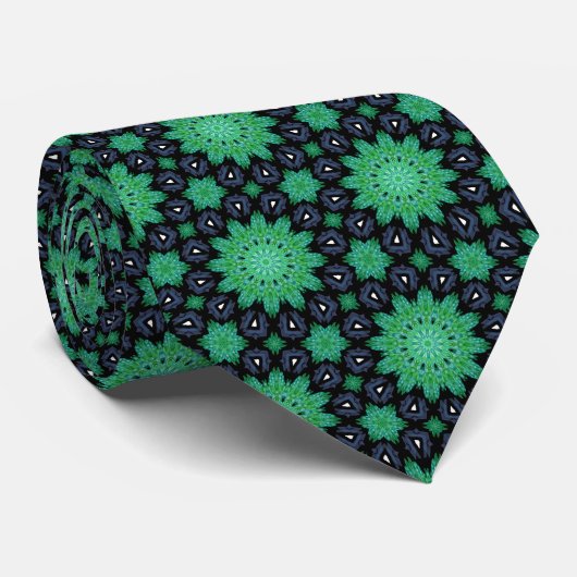 Green Starburst Neck Tie ネクタイ (ロール)