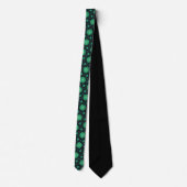 Green Starburst Neck Tie ネクタイ (裏面)
