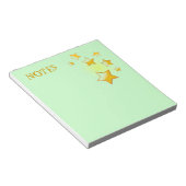 Green Starsメモ帳 ノートパッド (アングル)