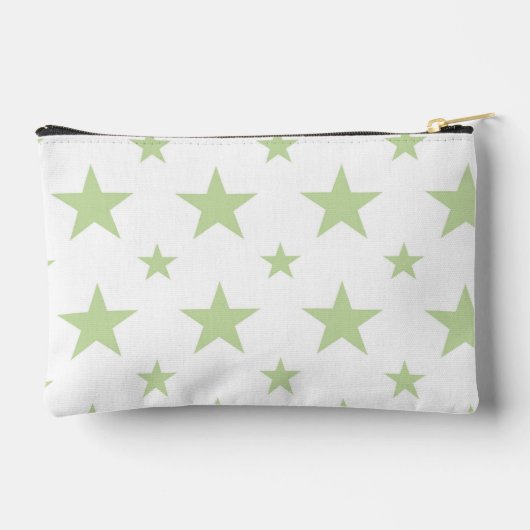 Green Stars Pattern Constellation Pencil Case アクセサリーポーチ (裏面)