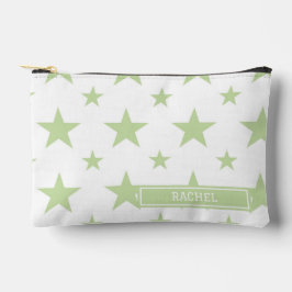 Green Stars Pattern Constellation Pencil Case アクセサリーポーチ