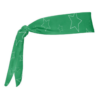 Green Stars Scarf Headband タイヘッドバンド