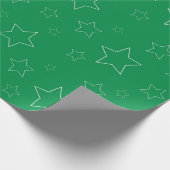 Green Stars Wrapping Paper ラッピングペーパー (角)