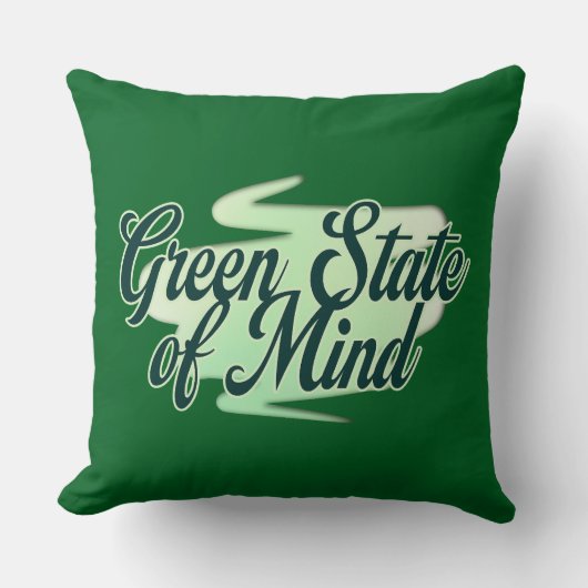 Green State of Mind St Patrick’s Day - almofada クッション (正面)
