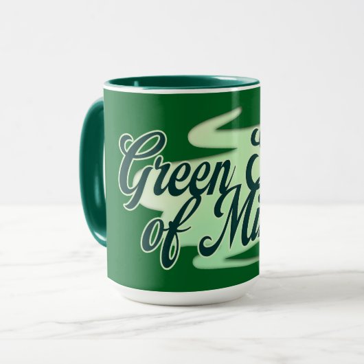 Green State of Mind St Patrick’s Day Shirt caneca マグカップ (正面左)