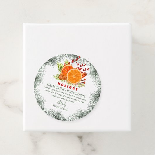 Green Stovetop Christmas  Simmering Potpourri  フェイバータグ (インサイチュ)