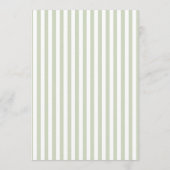 Green Stripe Bar Signature Drinks Custom Cocktails 招待状 (裏面)